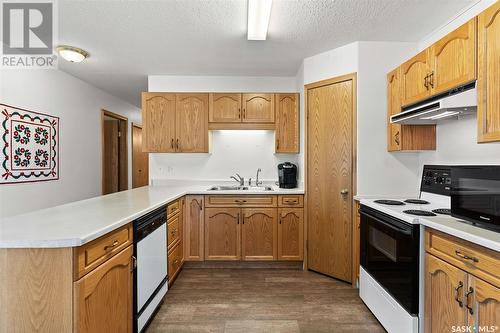 3 105 6Th Avenue E, Watrous, SK - Indoor Photo Showing Kitchen With Double Sink