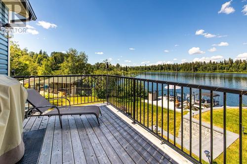 28030 Joellen Road, Prince George, BC - Outdoor With Body Of Water With Deck Patio Veranda With Exterior