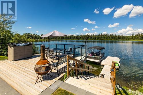 28030 Joellen Road, Prince George, BC - Outdoor With Body Of Water With Deck Patio Veranda With View