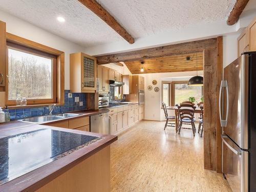 Cuisine - 101 Ch. Soles, Lac-Brome, QC - Indoor Photo Showing Kitchen With Double Sink