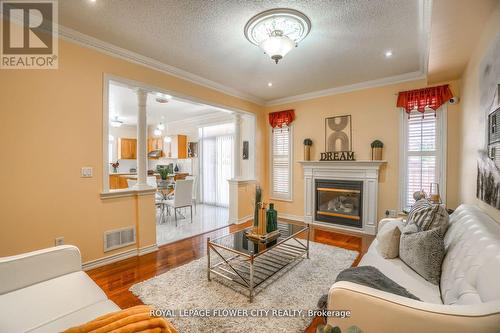 29 Long Meadow Road, Brampton, ON - Indoor Photo Showing Living Room With Fireplace