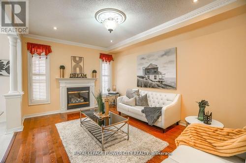 29 Long Meadow Road, Brampton, ON - Indoor Photo Showing Living Room With Fireplace