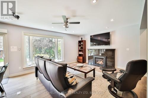 17 Ridgehill Drive, Brampton, ON - Indoor Photo Showing Living Room With Fireplace
