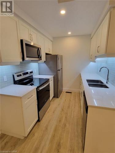 600 Victoria Street Unit# 1, Kitchener, ON - Indoor Photo Showing Kitchen With Double Sink