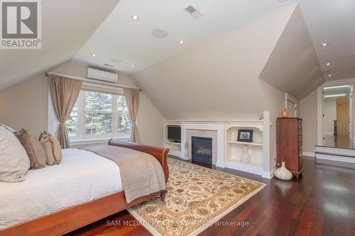 80 Cox Drive, Oakville, ON - Indoor Photo Showing Bedroom With Fireplace