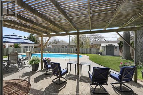 2465 Curry Avenue, Windsor, ON - Outdoor With In Ground Pool With Exterior