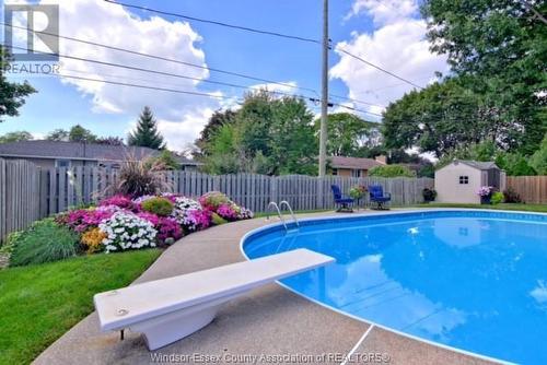 2465 Curry Avenue, Windsor, ON - Outdoor With In Ground Pool With Backyard