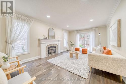 5261 Charnwood Crescent, Mississauga, ON - Indoor Photo Showing Living Room With Fireplace