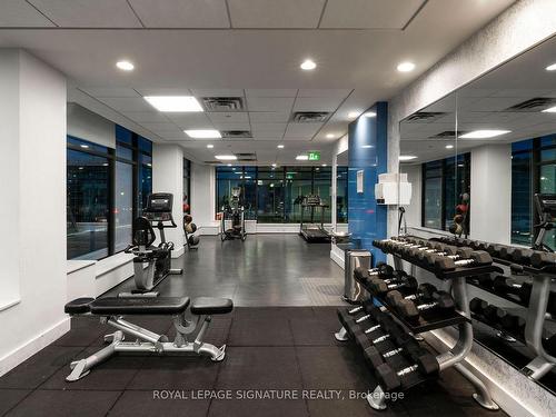 1013-2550 Eglinton Ave W, Mississauga, ON - Indoor Photo Showing Gym Room