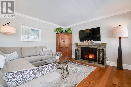 17 Burdock Lane, Toronto, ON - Indoor Photo Showing Living Room With Fireplace