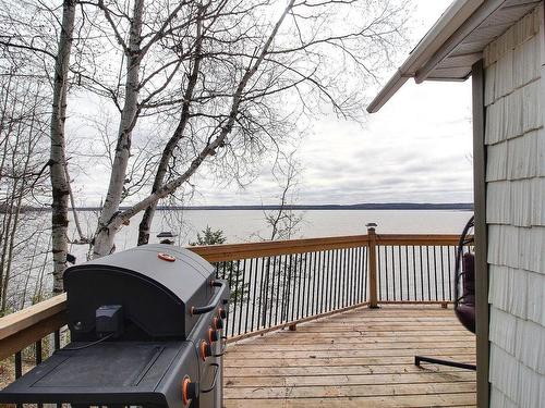 Patio - 323 Ch. Du Lac-Fiedmont, Barraute, QC - Outdoor With Body Of Water With Exterior