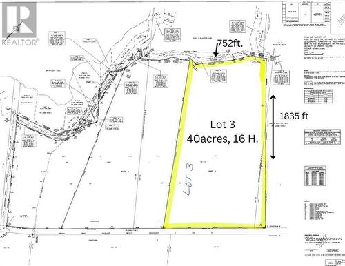 survey image - ""Lot 3""Pt 6 Quinn Road, Dunchurch, ON 