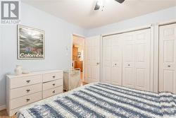 Main floor laundry in first set of double closets - 