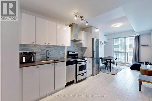 601 - 51 East Liberty Street, Toronto, ON - Indoor Photo Showing Kitchen With Stainless Steel Kitchen With Upgraded Kitchen