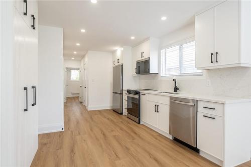 569 Corbett Street|Unit #Main, Hamilton, ON - Indoor Photo Showing Kitchen With Stainless Steel Kitchen With Upgraded Kitchen