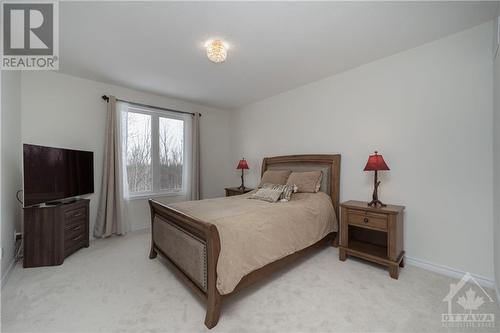 Primary Bedroom at back of house with view of greenery - 655 Persimmon Way, Ottawa, ON - Indoor Photo Showing Bedroom