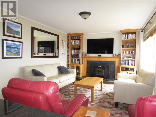 53 Macpherson Avenue, Corner Brook, NL - Indoor Photo Showing Living Room With Fireplace