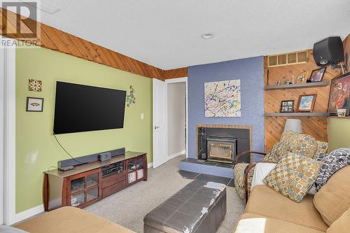 1845 Hayashi Road, Kelowna, BC - Indoor Photo Showing Living Room With Fireplace
