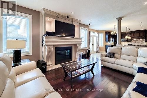 85 Paige Street, Kitchener, ON - Indoor Photo Showing Living Room With Fireplace
