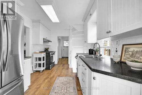 123 Sterling Street, London, ON - Indoor Photo Showing Kitchen With Double Sink