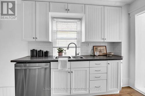 123 Sterling Street, London, ON - Indoor Photo Showing Kitchen With Double Sink
