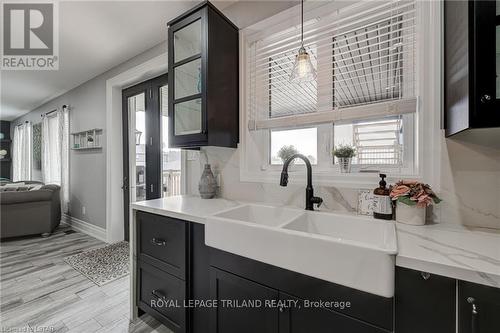 22345 Allen Road, Strathroy-Caradoc, ON - Indoor Photo Showing Kitchen With Double Sink
