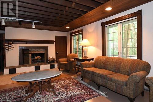 Imported from itso - 9255 Old Street Line, Chatham-Kent (Blenheim), ON - Indoor Photo Showing Living Room With Fireplace