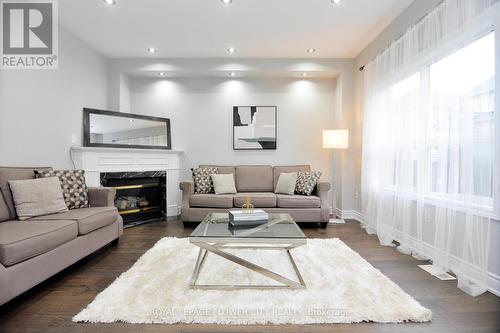 19 Flatbush Lane, Brampton, ON - Indoor Photo Showing Living Room With Fireplace