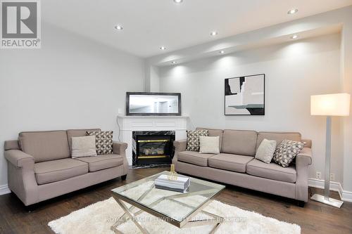 19 Flatbush Lane, Brampton, ON - Indoor Photo Showing Living Room With Fireplace