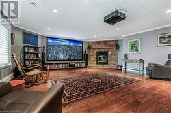 Wood burning fireplace. A true entertainment room! - 