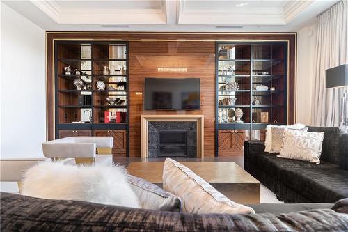 300 Randall Street|Unit #Ph8, Oakville, ON - Indoor Photo Showing Living Room With Fireplace