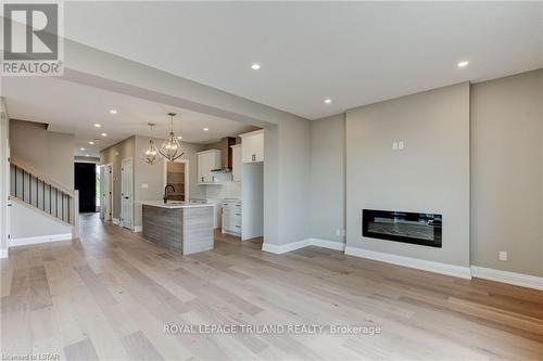 6489 Royal Magnolia Avenue, London, ON - Indoor Photo Showing Living Room With Fireplace