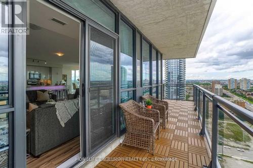 2302 - 55 Eglinton Avenue W, Mississauga, ON - Outdoor With Balcony With Exterior