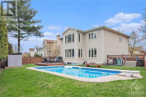 1814 Thistleleaf Crescent, Ottawa, ON - Outdoor With In Ground Pool With Backyard