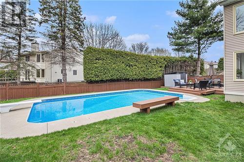1814 Thistleleaf Crescent, Ottawa, ON - Outdoor With In Ground Pool With Deck Patio Veranda With Backyard