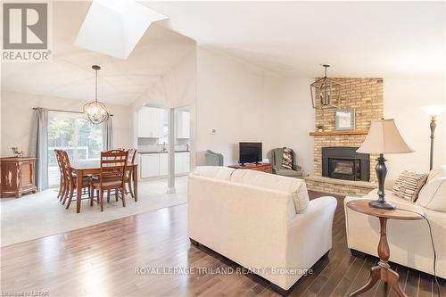 10055 Jane Street, Lambton Shores, ON - Indoor Photo Showing Living Room With Fireplace
