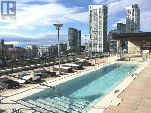#819 -8 Telegram Mews, Toronto, ON - Outdoor With In Ground Pool With View