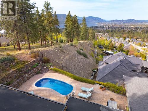 605 Almandine Court, Kelowna, BC - Outdoor With In Ground Pool With View