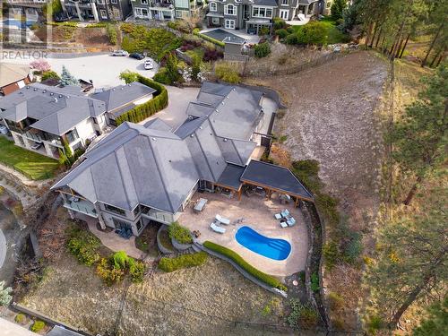 605 Almandine Court, Kelowna, BC - Outdoor With In Ground Pool With View
