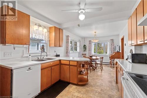 310 7Th Avenue, Hanover, ON - Indoor Photo Showing Kitchen With Double Sink