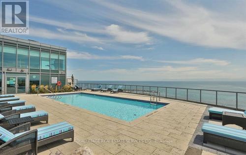 219 - 11 Bronte Road, Oakville, ON - Outdoor With In Ground Pool With View