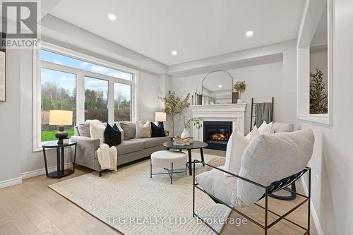 50 Broome Avenue, Clarington, ON - Indoor Photo Showing Living Room With Fireplace