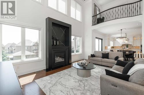 11 Little Marco Crt, Vaughan, ON - Indoor Photo Showing Living Room With Fireplace