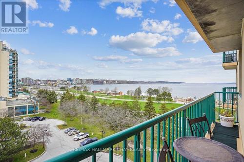 807 - 75 Ellen Street, Barrie, ON - Outdoor With Body Of Water With Balcony With View