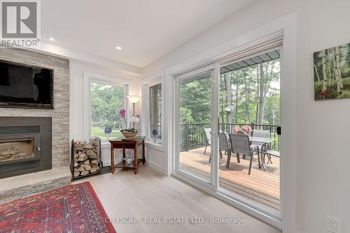 77 Polish Avenue, Penetanguishene, ON - Indoor Photo Showing Living Room With Fireplace