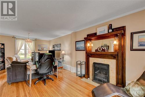 35 Ogden Avenue, Smiths Falls, ON - Indoor Photo Showing Living Room With Fireplace
