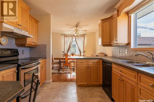 1120 Asquith Drive, Esterhazy, SK - Indoor Photo Showing Kitchen With Double Sink