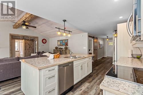 434 D Line, Sauble Beach, ON - Indoor Photo Showing Kitchen With Double Sink With Upgraded Kitchen