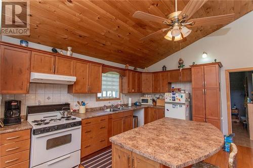2430 Bass Lake Road, Espanola, ON - Indoor Photo Showing Kitchen With Double Sink