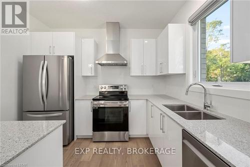 203 Eagle Street Street, North Middlesex (Parkhill), ON - Indoor Photo Showing Kitchen With Double Sink